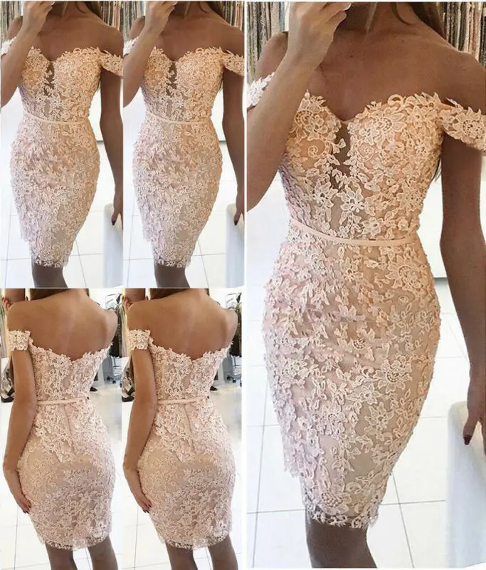 Женское кружевное платье-карандаш с коротким рукавом и V-образным вырезом |