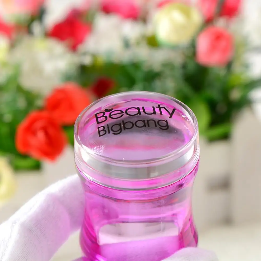 Пластиковый штамп BeautyBigBang с силиконовой головкой 4 см прозрачный Желейный цветок