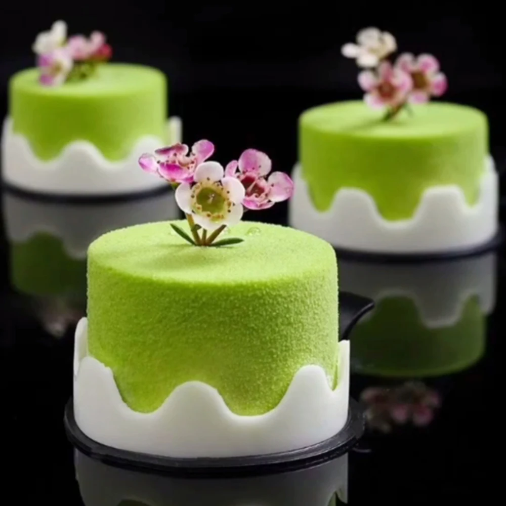 8 Continuous Round Cylinder Column Silicone Mold Suitable for Mousse Cake 3D Bake DIY Dessert |