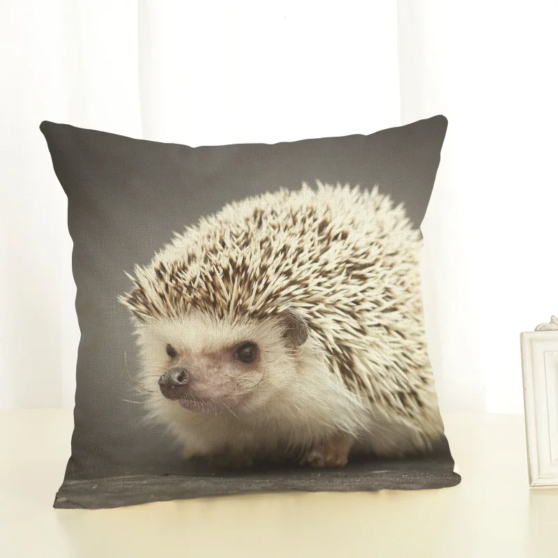 Наволочка Ежик с милым животным принтом эскиз наволочка для дома дивана