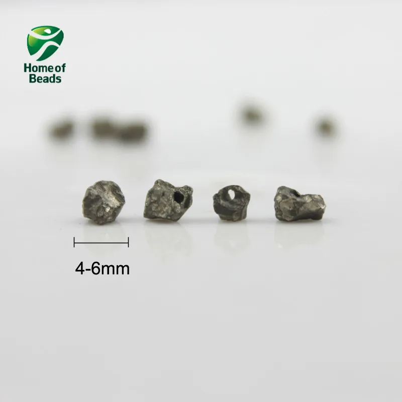 Бусины из натурального камня железа пирита случайные формы размеры 4 6 7 12 мм
