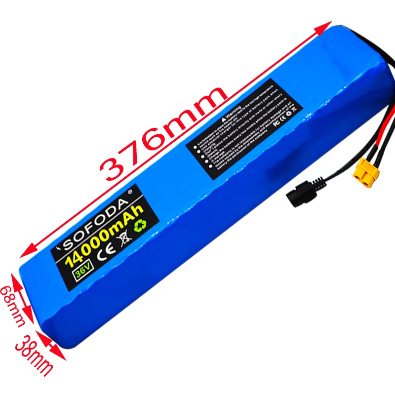 36V 10S4P 14Ah 600W High power&ampcapacity 42V18650 lithium battery pack ebike electric car bicycle motor scooter 20A BMS+charger | Спорт и