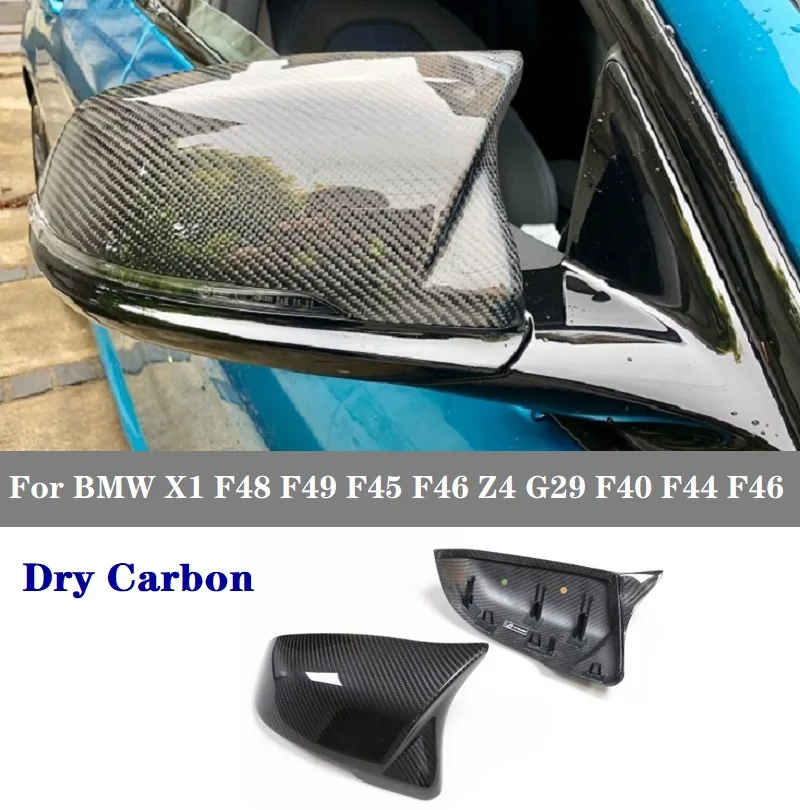 

Dry Carbon Fiber Side Rear Mirror Cover Caps Car Styling Fit For BMW X1 F48 F49 F45 F46 Z4 G29 F40 F44 F46 Original/M Look Style