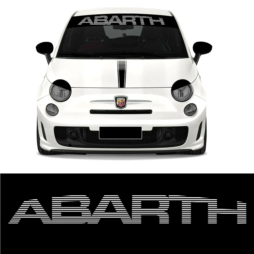 Для fiat 500 abarth логотип лобовое стекло виниловые наклейки в виде Фотообоев c переводными картинками Стикеры