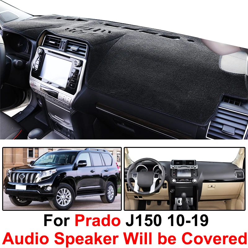Крышка приборной панели Xukey Dash коврик Dashmat для Toyota Land Cruiser Prado 2010 2017 2018 2019 Накладка