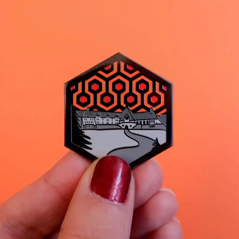 Блестящий ковер обозначающий отель шестиугольник эмаль штырь Стэнли Кубрик