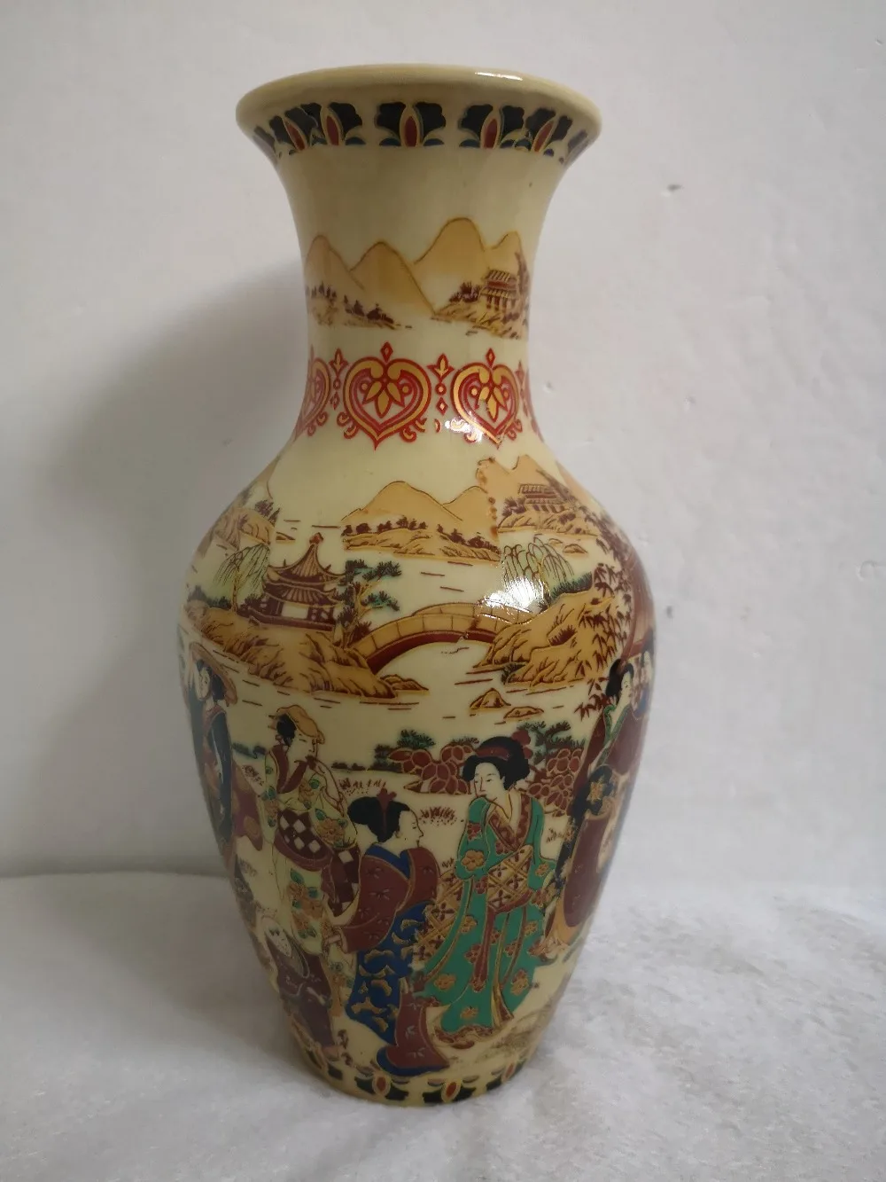 

China porcelain painted Old Glaze porcelain Ceramic crafts home desktop office decorations Vases