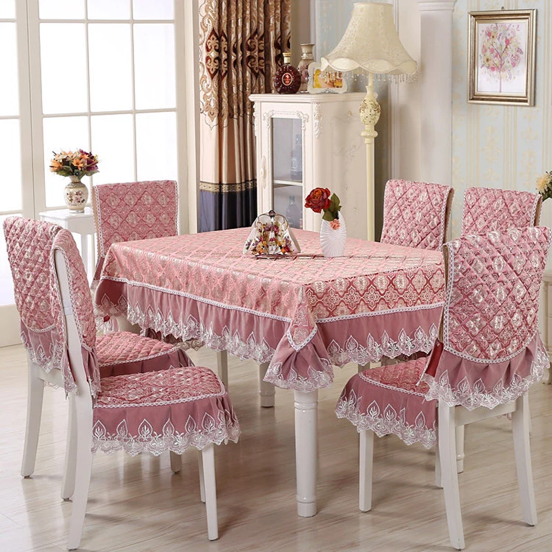 Высокое качество скатерти обеденный стол Обложка декор 2 Цвета стул коврик чехлы