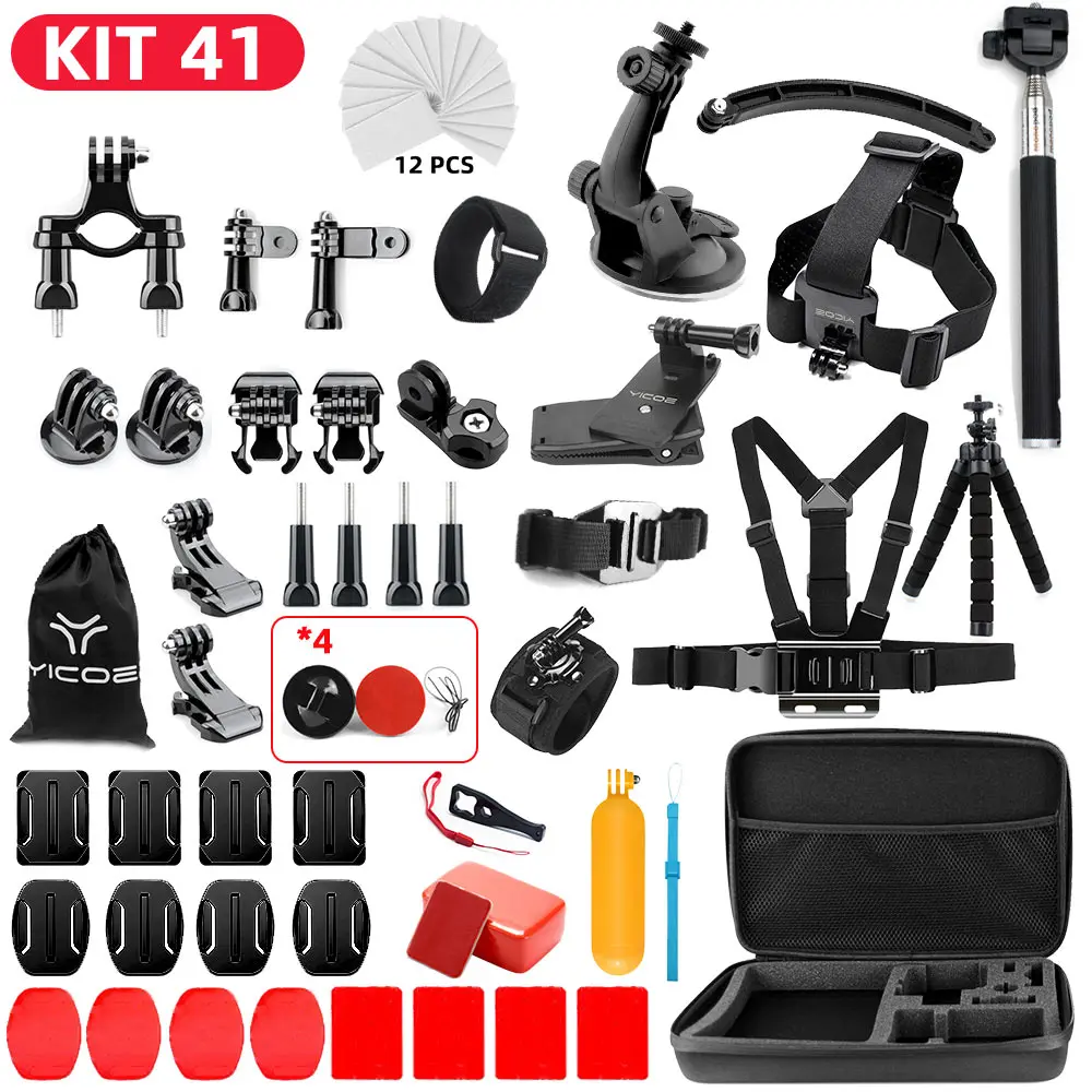 Для GoPro hero 7 6 5 4 3 + спортивная Экшн камера Go Pro аксессуары комплект сумка для