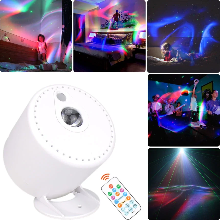 

Northern Lights Starry Sky Projector Light USB Laser Galaxy Projector Atmosphere Light Dimmable Disco Light Bedroom Night Light