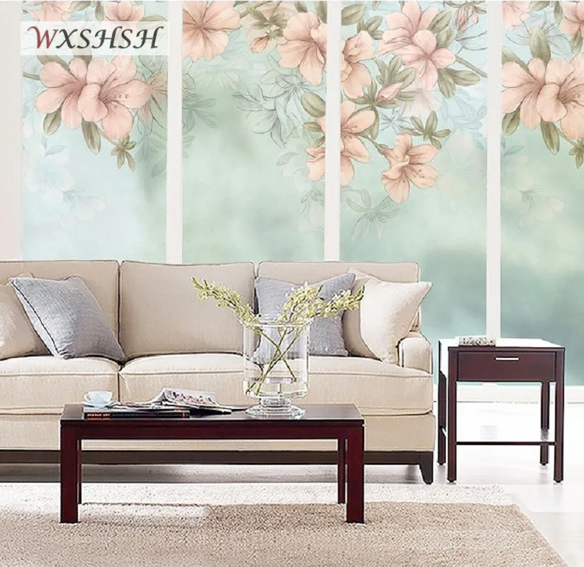 

Статическая липкая оконная наклейка размера под заказ, узор азалеи, частная Взрывозащищенная водостойкая прочная стеклянная пленка Raamfolia