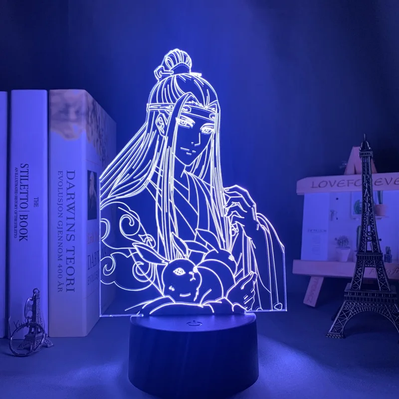 Acrylic 3d Lamp BL Mo Dao Zu Shi Light for Bed Room Decor Touch Sensor Colorful Led Night Lan Zhan | Лампы и освещение