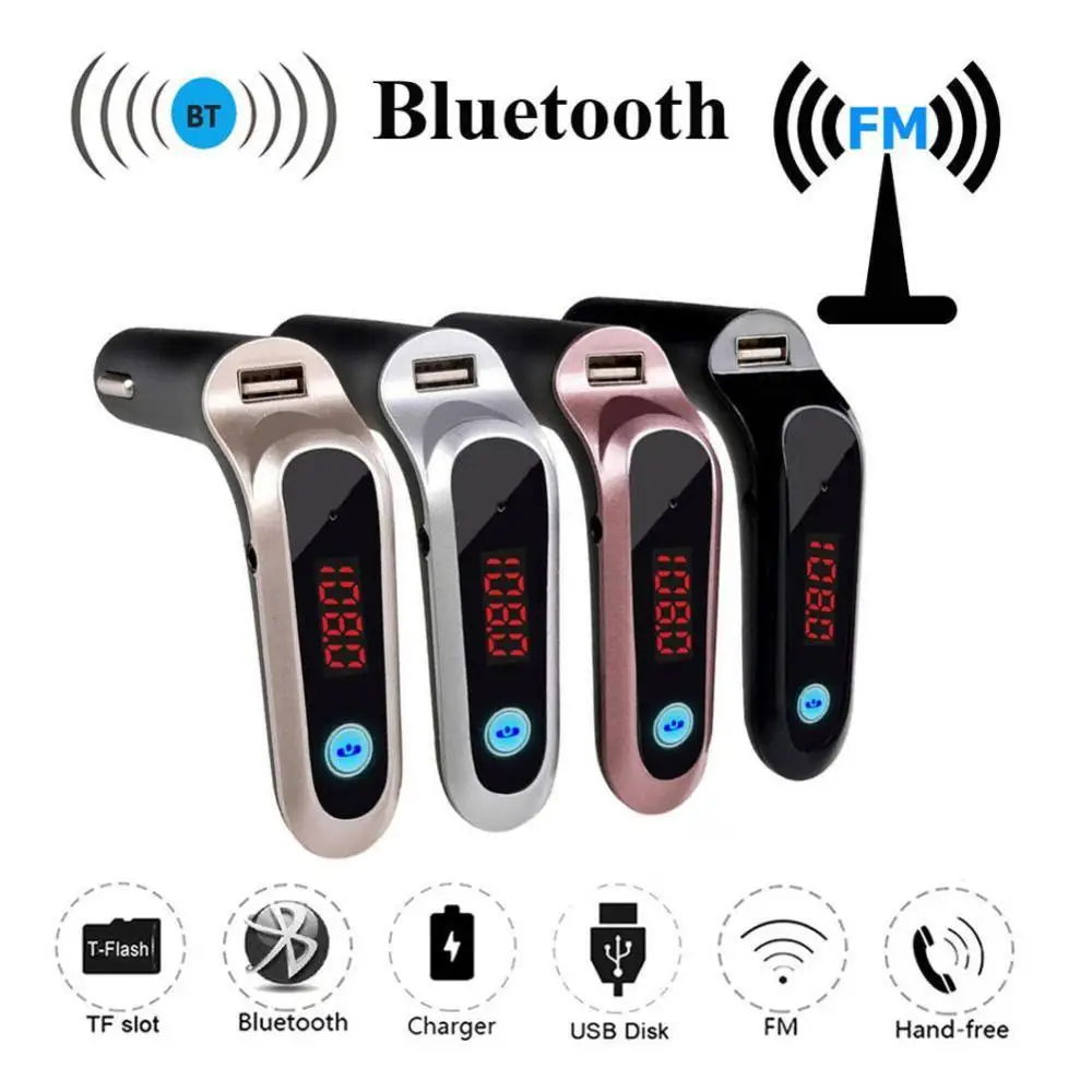 Комплект беспроводной связи Bluetooth для автомобиля LCD гарнитура FM передатчик MP3