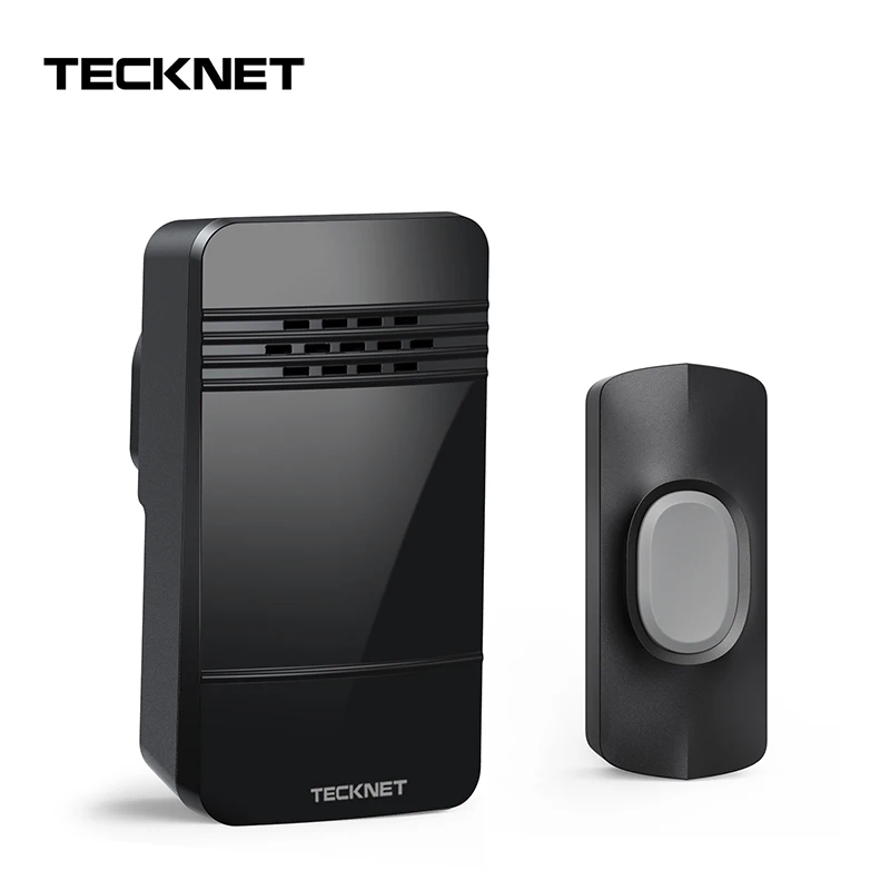 TeckNet IP44 водонепроницаемый беспроводной дверной звонок EU/UK штекер 32 Мелодии 150 м