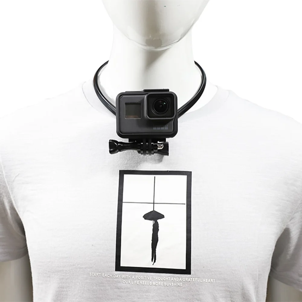 Держатель для селфи на шею GoPro Hero10 9 8 7 6 5 Blcak 4 Session EKEN AKASO SJCAM DJI OSMO Action Insta360