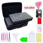 Новые 5d алмазные картины большие ящики для хранения 120 слотов контейнер для хранения бисера с 5D алмазные художественные аксессуары и наборы инструментов