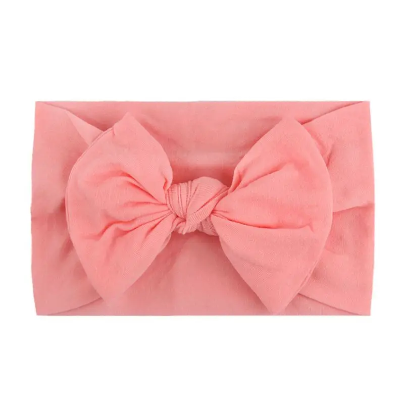 Conjunto de 6 unids/set de diadema el&aacute;stica con lazo para ni&ntilde;a, Bandanas el&aacute;sticas con nudo, turbante, tocado, accesorio de ropa-4