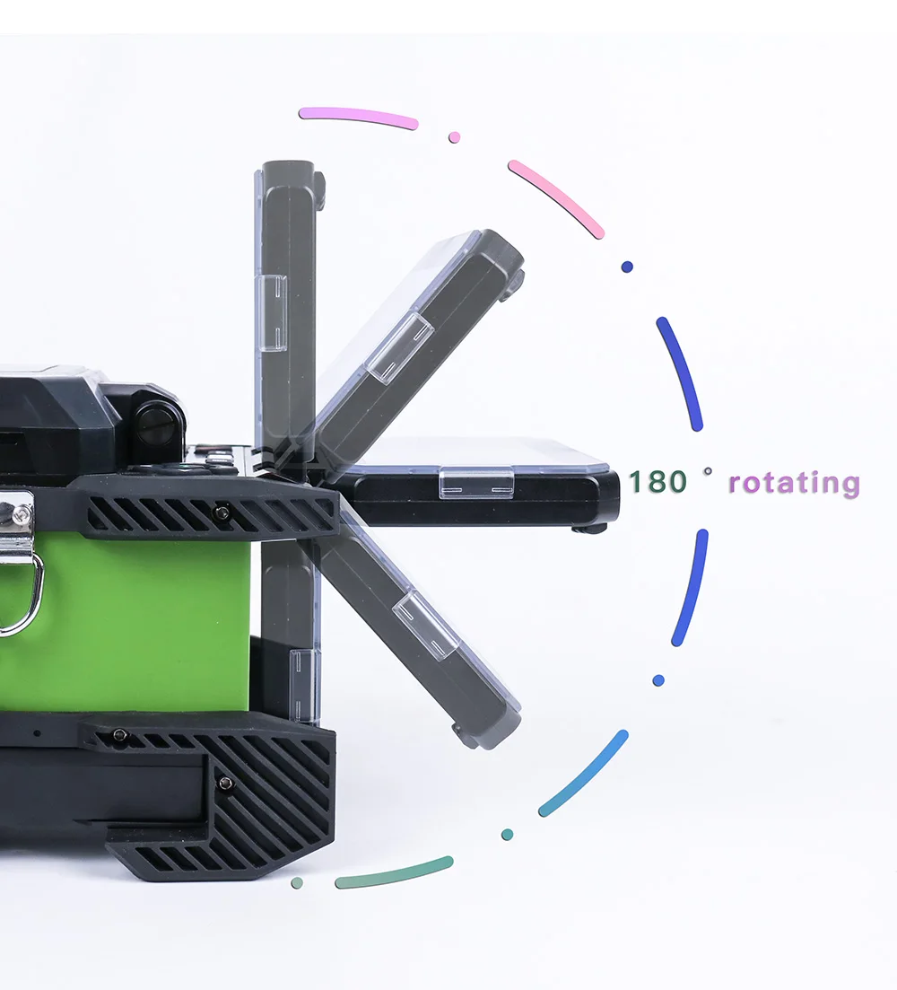 

KOMSHINE Optical Fiber Fusion Splicer Machine GX37 ( Dust Proof / Water Proof ) with KF-52 Fiber Cleaver