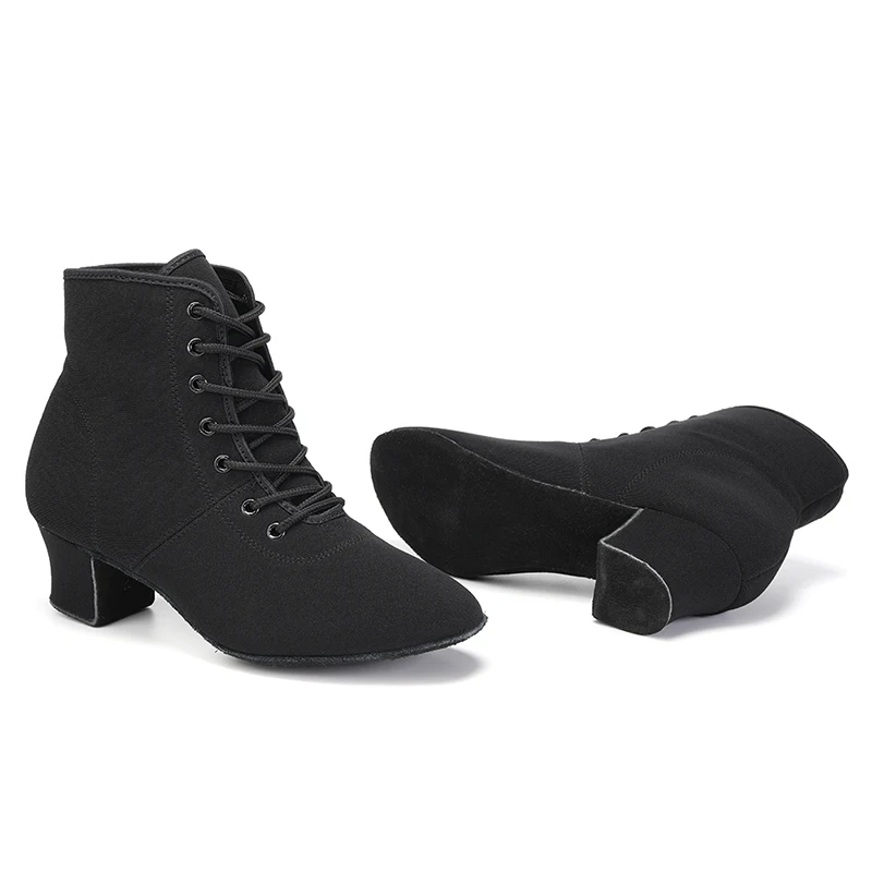 HIPPOSEUS New arrival Ballroom dance shoes for women Girl Low Heel Ladies Latin High-top printing Oxford cloth Wholesale price