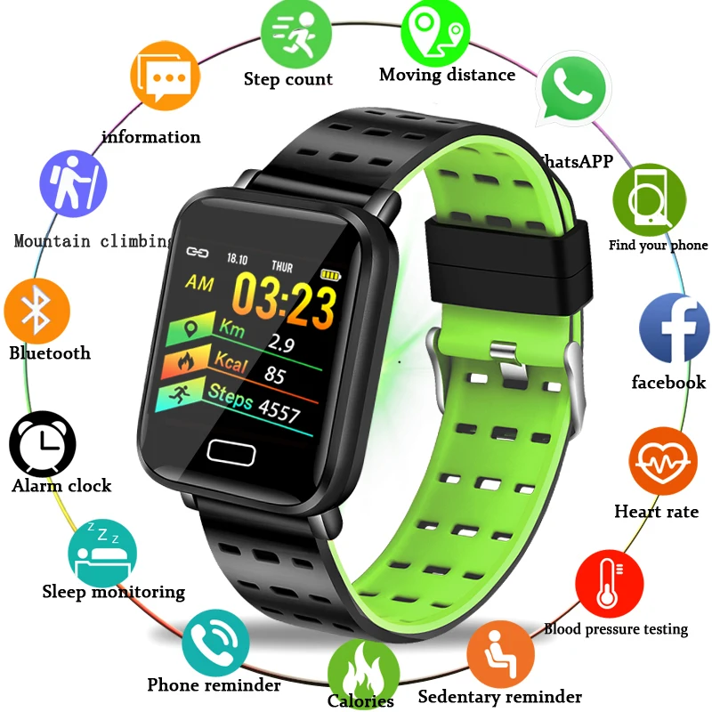 LIGE 2019 Новые смарт-часы для фитнеса мужские и женские водонепроницаемые