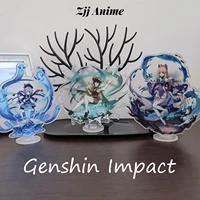 genshin impact action figures acrylic stand model genshin raiden shogun kokomi desk decor standing sign collection ornament gift