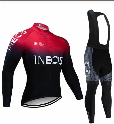 INEOS, велосипедная команда, Джерси, 9D, велосипедные штаны, набор, Майо, одежда для мужчин, зима, Polar pro, велосипедная майка