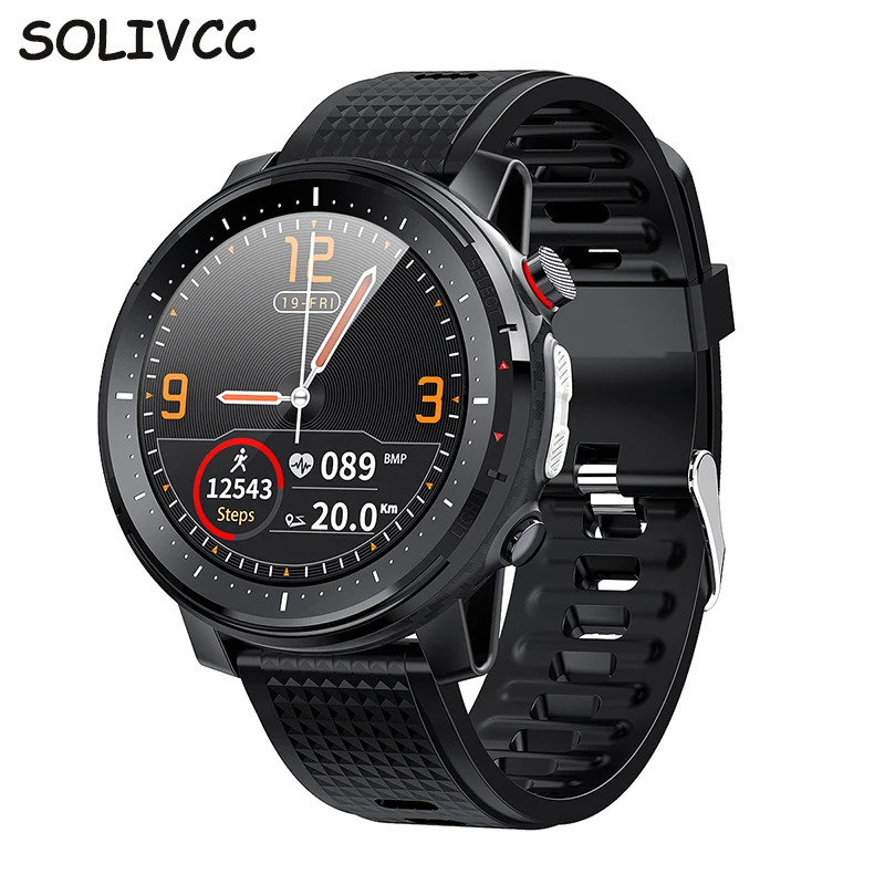 

L15 Smart Watch Men 1.3inch Full-Fit Round Retina Display Music Control Camera Flashlight PK L5 L9 Smartwatch IP68 Waterproof