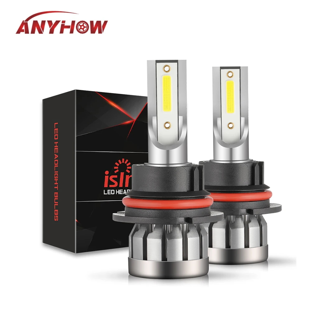 2 шт. автомобиль mini6 светодиодный фары комплект H1 H7 H4 H11 9005 9006 100W 6000 К яркий лампы