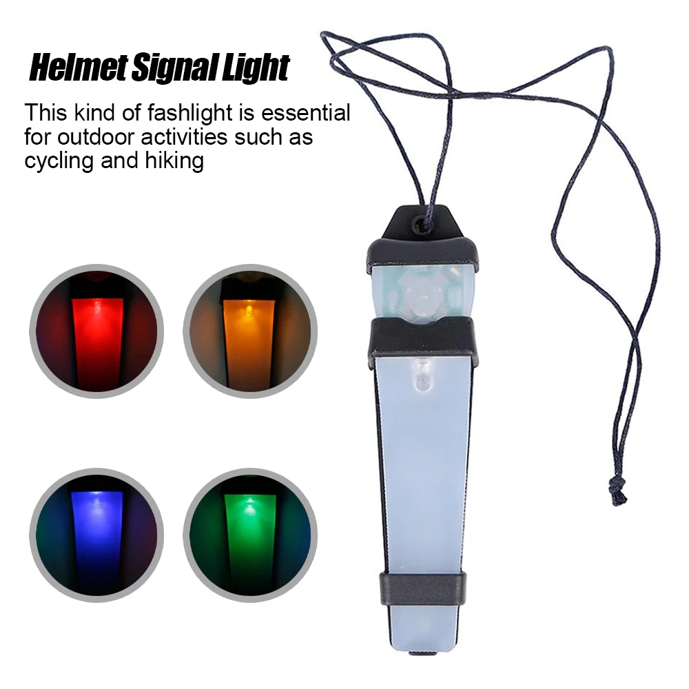 

Helmet Flashlight Cycling Bike Seat Safety Signal Lamp Waterproof Hanging Strobe Indicators Light for Sports Driving Fishing