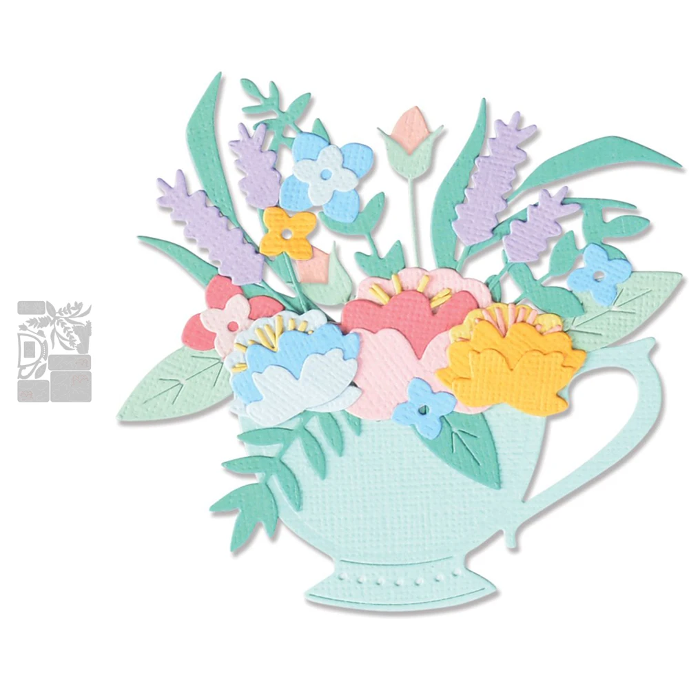 

Металлические пресс-формы для высечки чайных цветов для «сделай сам» скрапбукинга декор для фотоальбома тиснение праздничные штампы для б...