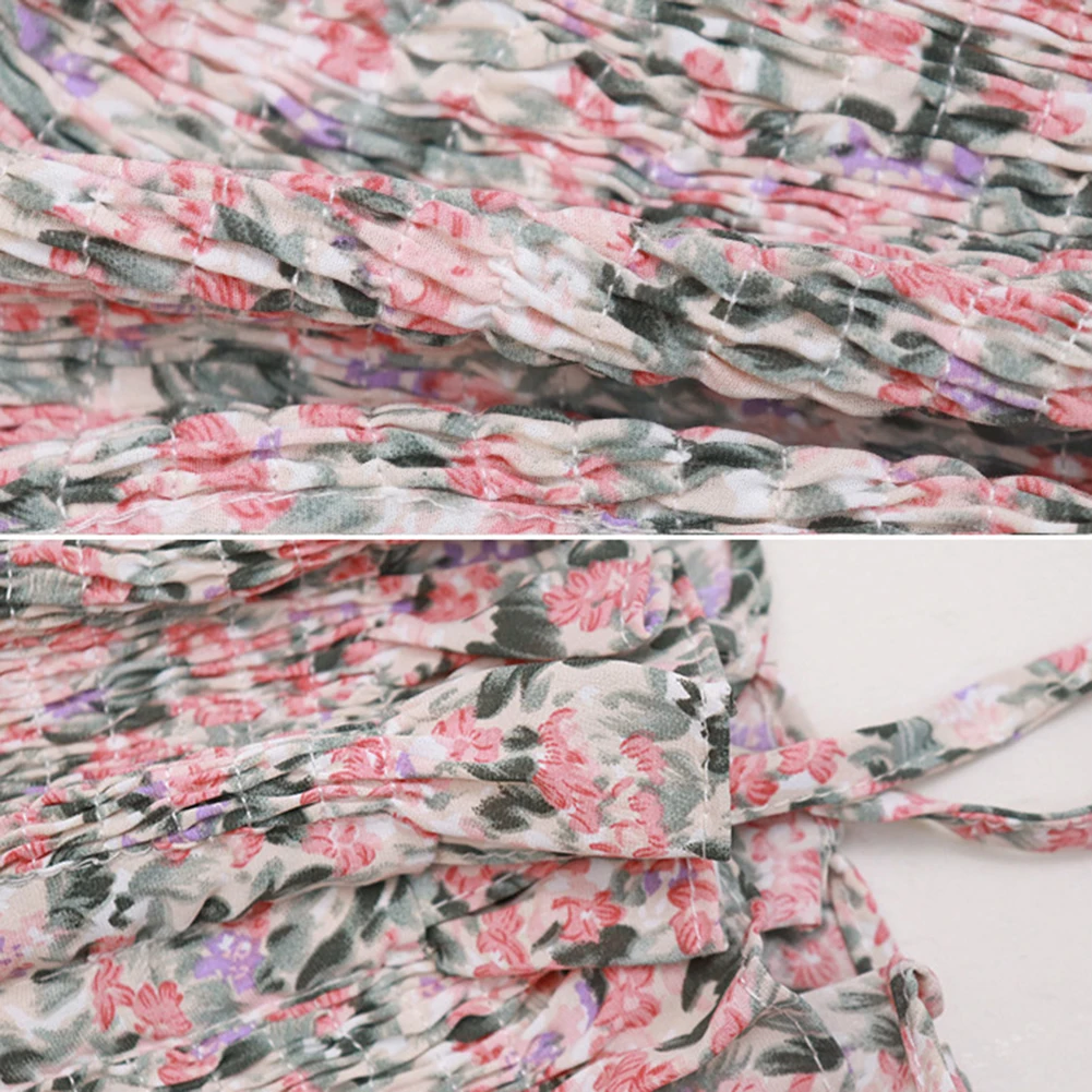 Летний сексуальный шифоновый топ с открытыми плечами и цветочным принтом для