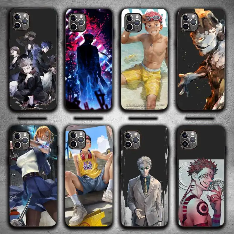 

Jujutsu Kaisen Phone Case for iPhone 13 11 12 Pro X XS XR Samsung A S 10 20 30 51 Plus pro Max mobile bags