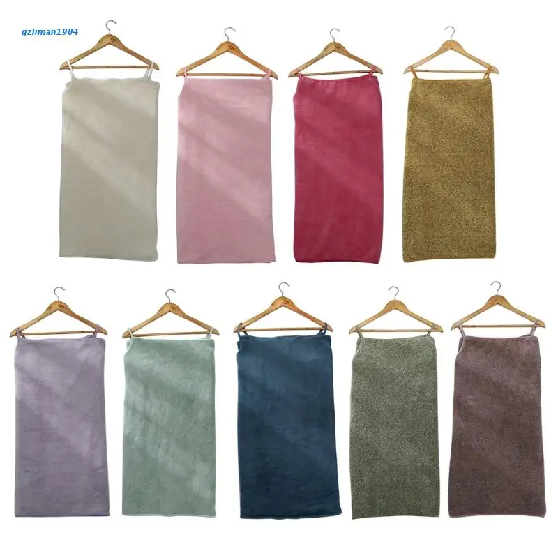 P15D Women Sexy Wearable Bath Wrap Towel Coral Velvet Bathrobe Shower Beach Blanket | Дом и сад