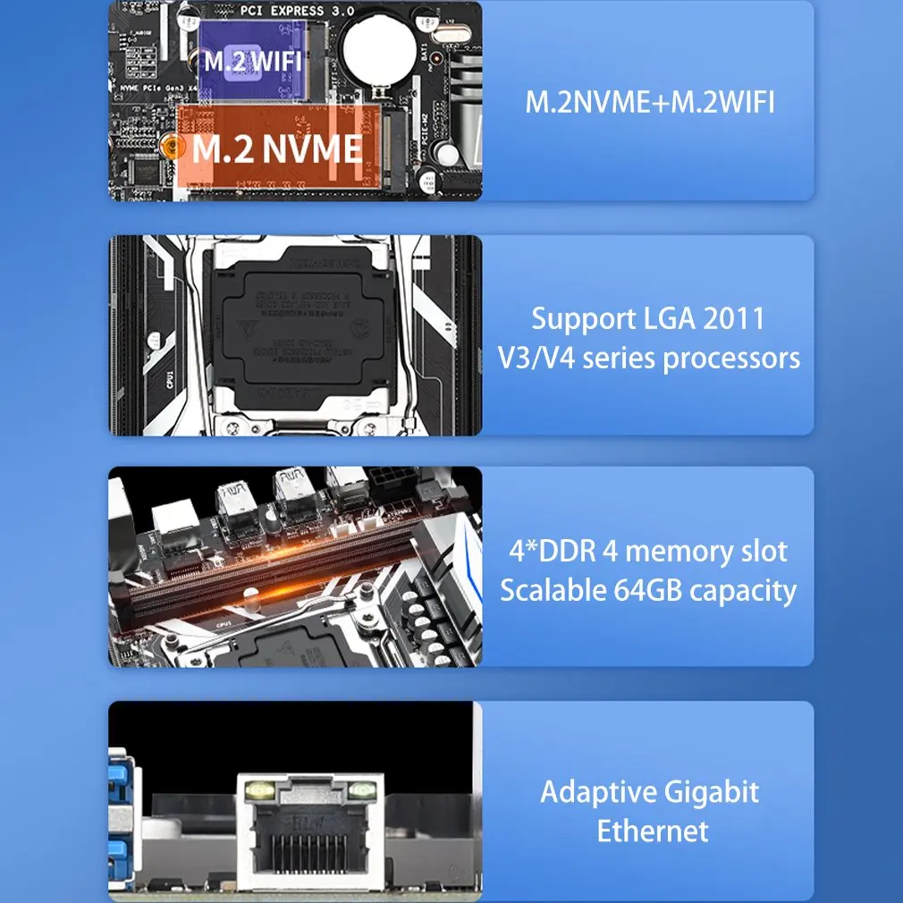 

X99 Motherboard with Intel XEON E5 2620 V3 2*8G DDR4 RECC memory GTX960 4GB and COOLER combo kit set Comparable