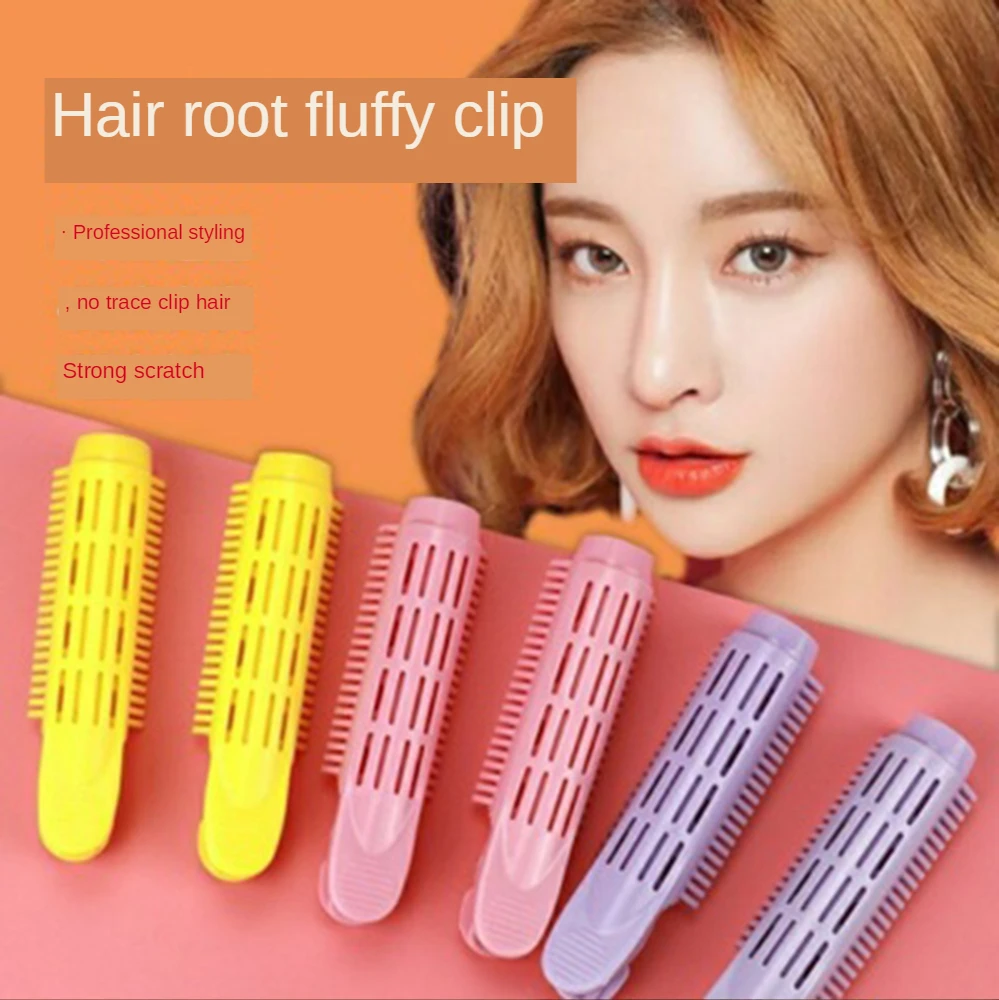 

Natural Fluffy Hair Clip Curly Hair Plastic Hair Root Fluffy Clip Bangs Hair Styling Clip Candy Color Hairpins Hair Accessories