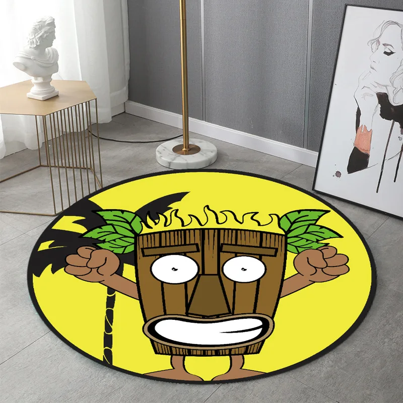 коврик входной двери Круглые Мультяшные забавные Коврики для пола домашний