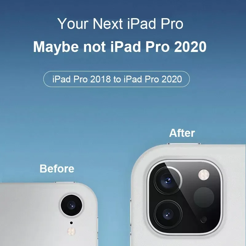 Фото Для iPad Pro 2018 Второе изменение на объектив 2020 из металлического пластика камеры Для iPad Pro 2018 Второе изменение на объектив 2020 из металлического пластика камеры