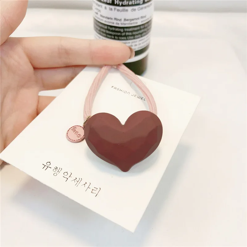 Милые резинки в форме сердца для женщин и девушек милые красивые аксессуары