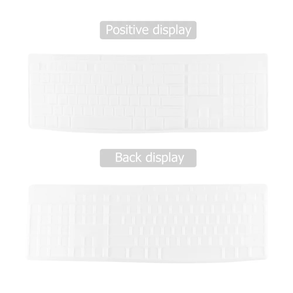 

Water-resistant Keyboard Protector Silicone Transparent Keyboard Skin Keyboard Protective Cover Compatible for Logitec