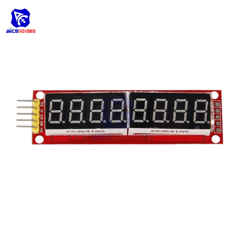 Diymore MAX7219 8-значный светодиодный дисплей трубки Управление модуль для Arduino 3,3 V 5V микро Управление; Последовательный драйвер 7-ми сегментный