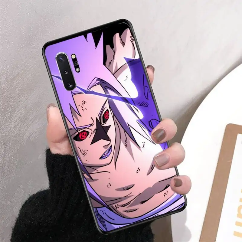 

FHNBLJ Anime Naruto Sasuke Phone Case for Samsung Note 3 4 5 7 8 9 10 20 pro lite ultra Oppo A9 2020