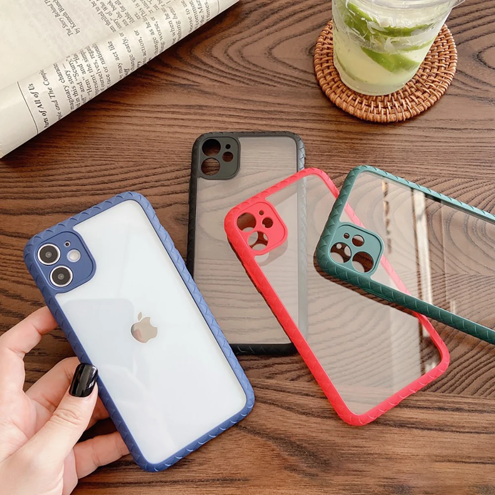 Акриловый чехол для телефона iPhone 11 Pro Max 7 8 SE2020 Plus противоударный защитный iphone X XS XR