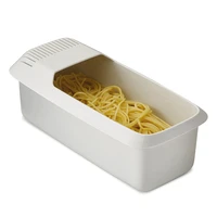 microwave pasta cooker with strainer heat resistant pasta boat steamer spaghetti noodle cooker1