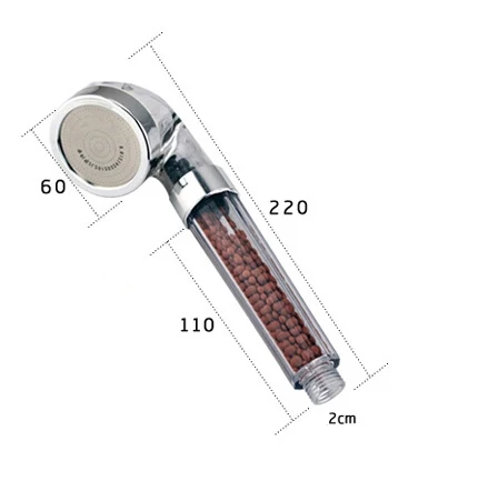 6 см ручной спа ванна душевая головка анион ванная комната водосберегающий дождь