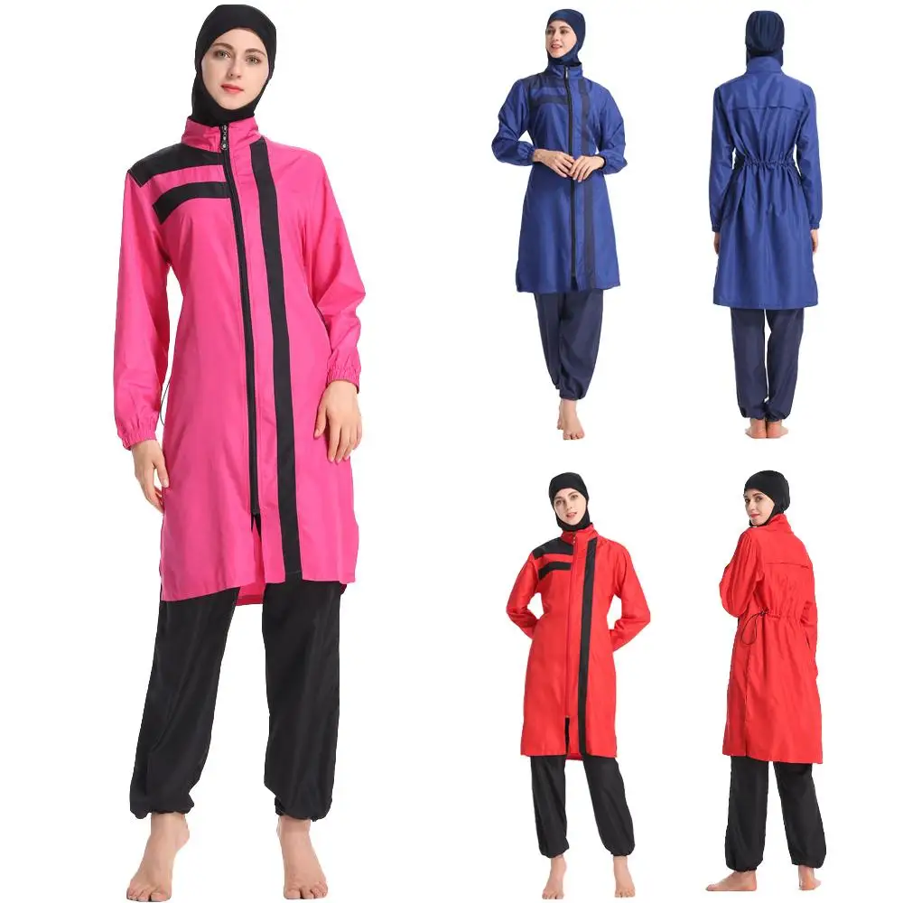 Женский Мусульманский купальник скромный хиджаб плюс размер плавание полное