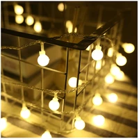 usb battery powered 17mm small ball holiday string light indoor fairy decoration bedroomstairspartybar
