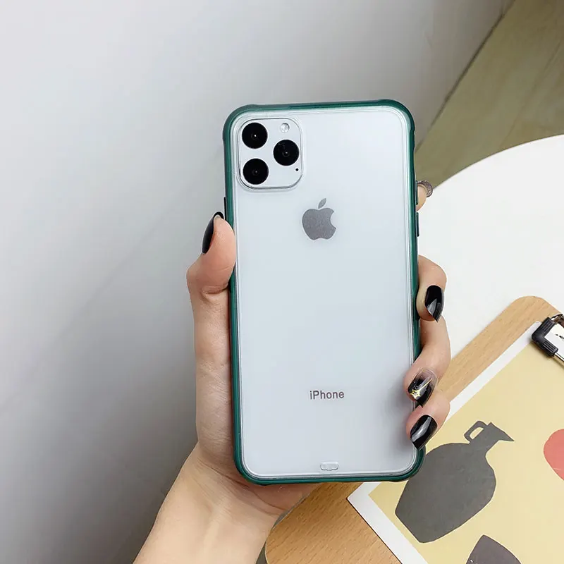 Роскошный Матовый Прозрачный чехол для телефона iPhone 11 Pro Max XR X XS 8 7 6 6S Plus