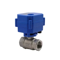 1/2" Motorized Ball Valve 2-way Stainless Steel Electric Ball Valve 2-wire Electric Actuator AC/DC 9-24V