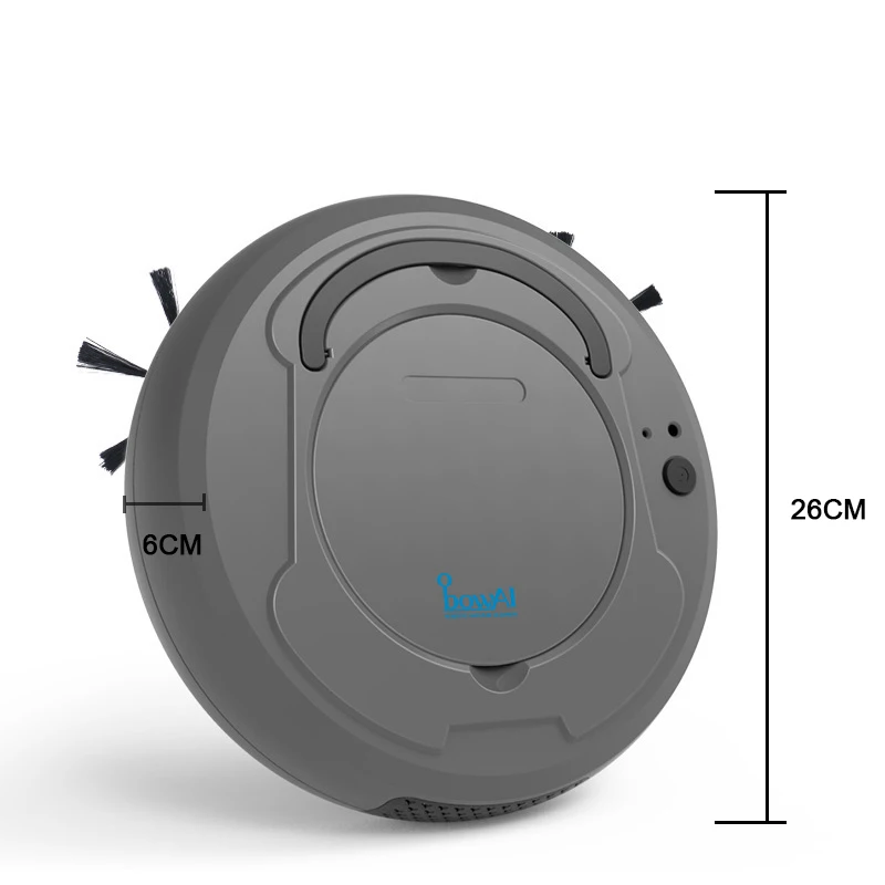 Cleaner-B-gray Горячая TOD-1800Pa Смарт Многофункциональный пылесос робот развертки влажной уборки 3-в-1 Авто Перезаряжаемые сухой мокрой подметальная пылесос - Цвет: Cleaner-B-gray