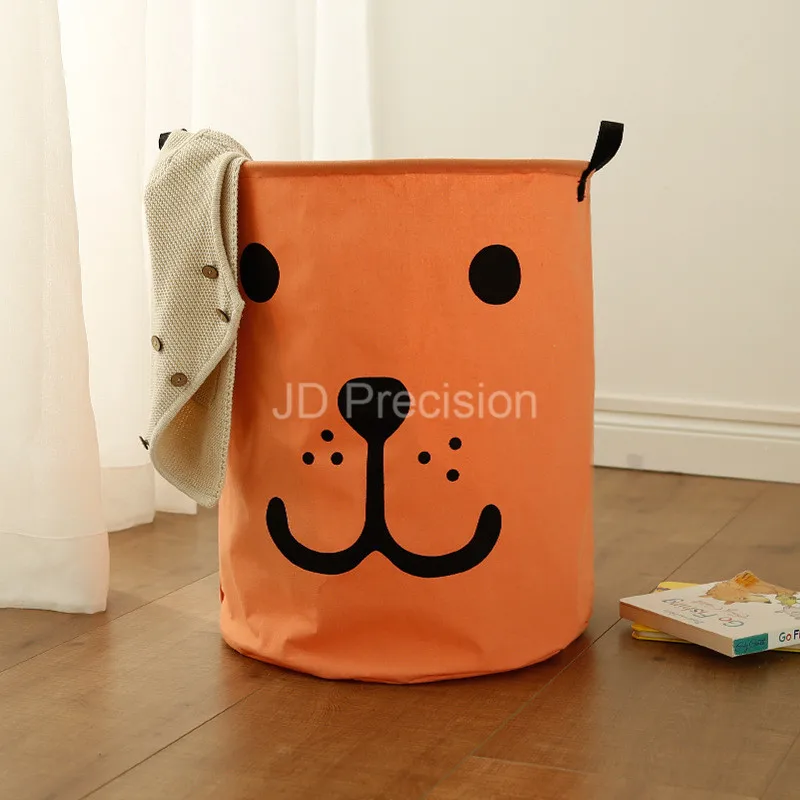 

Collapsible Clothes Toy Basket Folding Laundry Basket Large Capacity Round Storage Bin Bag Large Hamper Bucket Organizer Bags
